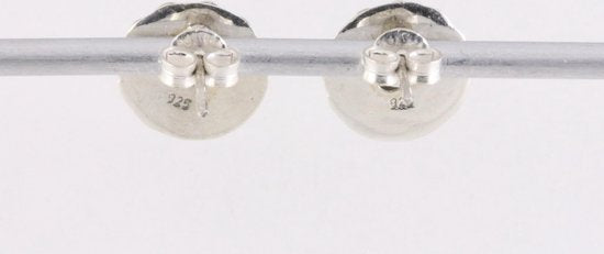 Fijne bewerkte zilveren oorstekers met lapis lazuli afbeelding 3