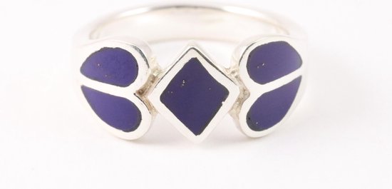 Zilveren ring met lapis lazuli afbeelding 4