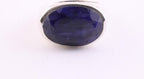 Zilveren ring met blauwe saffier afbeelding 4