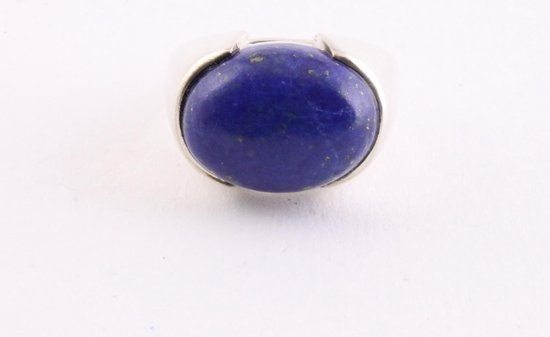 Zilveren ring met lapis lazuli afbeelding 4