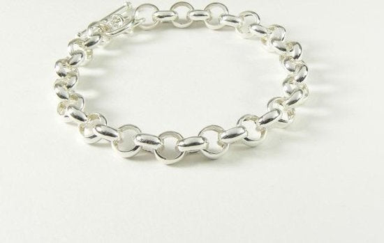 Zilveren armband met fijne jasseronschakels afbeelding 2
