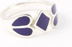 Zilveren ring met lapis lazuli afbeelding 1