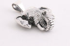 Zware zilveren olifant hanger afbeelding 2