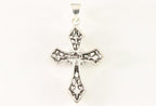 Opengewerkte zilveren kruishanger afbeelding 3