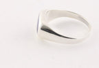 Ovale hoogglans zilveren ring met lapis lazuli afbeelding 2