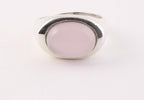 Zilveren ring met rozenkwarts afbeelding 2