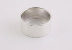Brede gladde zilveren ring afbeelding 2