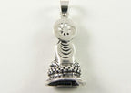 Zilveren Boeddha hanger afbeelding 2