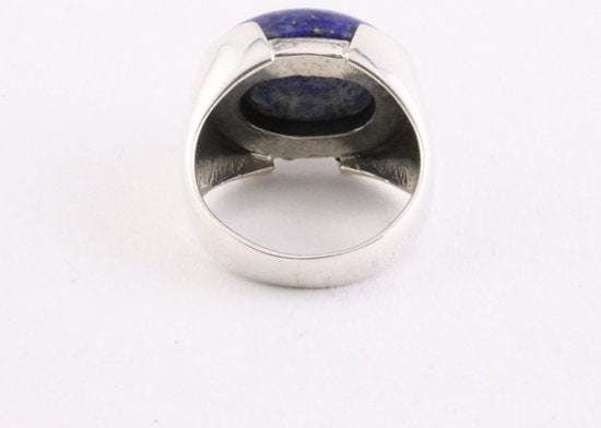 Zilveren ring met lapis lazuli afbeelding 2