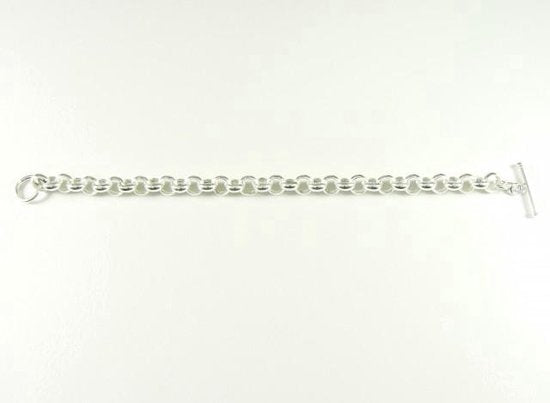 Zilveren armband met fijne jasseronschakels afbeelding 3