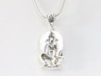 Zilveren Ganesha hanger aan ketting afbeelding 3