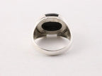 Zilveren ring met onyx afbeelding 2