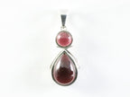 Zilveren hanger met granaat afbeelding 4