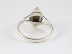 Fijne zilveren ring met tijgeroog afbeelding 3