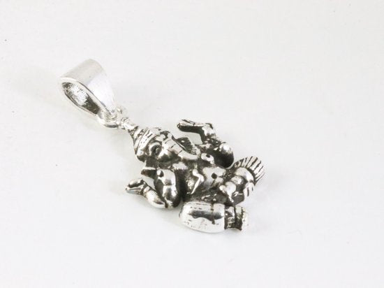 Fijne zilveren Ganesha hanger afbeelding 2