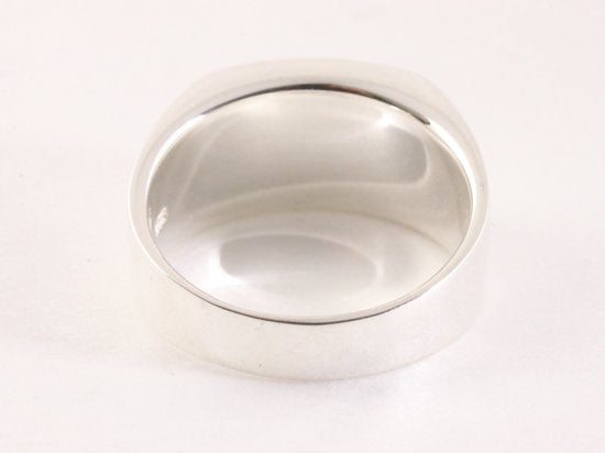 Zilveren zegelring met onyx afbeelding 3