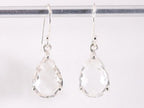 Zilveren oorbellen met bergkristal afbeelding 4