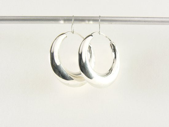 Zilveren oorringen afbeelding 2