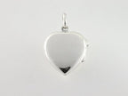 Fijn hartvormig zilveren medaillon met parelmoer afbeelding 2