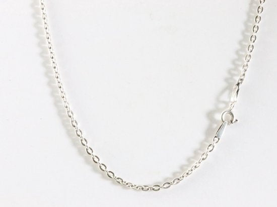 Lange druppelvormige zilveren hanger met welo opaal aan ketting afbeelding 5
