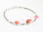 Zilveren armband met spin oyster turkoois afbeelding 2