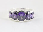 Zilveren ring met amethist afbeelding 4