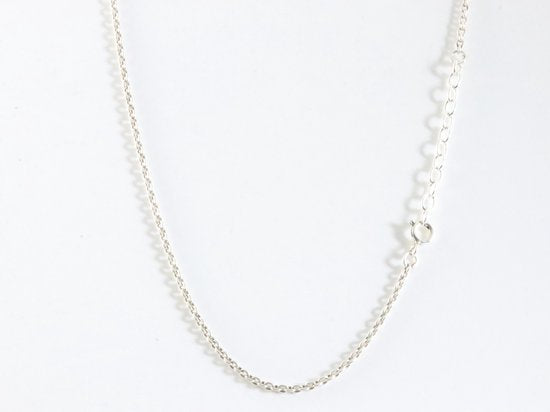 Bewerkte zilveren ketting met lapis lazuli afbeelding 3