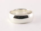 Zware gladde zilveren ring afbeelding 2
