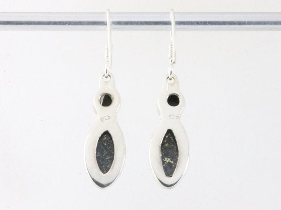 Zilveren oorbellen met lapis lazuli afbeelding 3