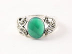 Zilveren ring met groene onyx en marcasiet afbeelding 4