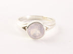Zilveren ring met rozenkwarts afbeelding 4