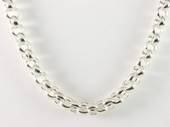 Zilveren ketting met jasseronschakels afbeelding 2