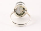 Ovale zilveren ring met labradoriet afbeelding 3