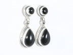 Zilveren oorstekers met onyx afbeelding 2