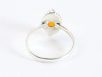 Fijne bewerkte ring met carneool afbeelding 3
