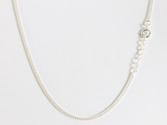 Bewerkte zilveren ketting met lapis lazuli afbeelding 3