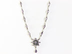 Zilveren collier met amethist afbeelding 3