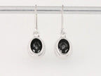Zilveren oorbellen met zwarte spinel afbeelding 3