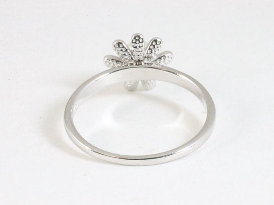 Fijne hoogglans zilveren ring met zoetwater parel en Australische opaal afbeelding 3