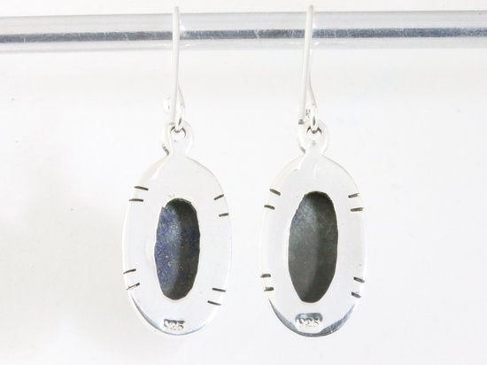 Zilveren oorbellen met lapis lazuli afbeelding 3
