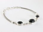 Zilveren armband met onyx afbeelding 2