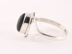 Fijne zilveren ring met rookkwarts afbeelding 2