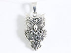 Zilveren uil hanger afbeelding 4