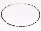 Zilveren collier met onyx afbeelding 2