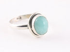 Fijne zilveren ring met amazoniet afbeelding 1