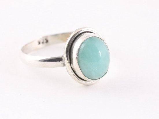 Fijne zilveren ring met amazoniet afbeelding 1