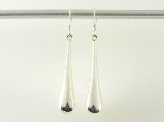 Zilveren oorbellen met regenboog maansteen afbeelding 3