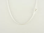 Fijne opengewerkte zilveren hanger met jade aan ketting afbeelding 4