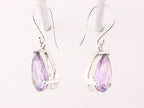 Zilveren oorbellen met amethist afbeelding 2