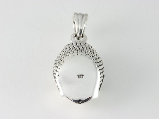 Zilveren Boeddha hanger afbeelding 3